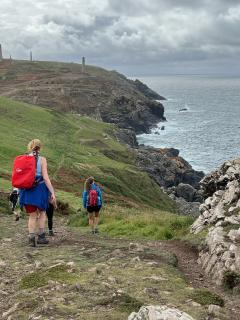 Approaching Botallack - with its tin mining heritage
